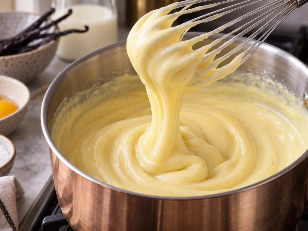 Passo 4 da receita Torta de Morango Clássica: Massa Crocante, Creme de Baunilha e Frutas Frescas